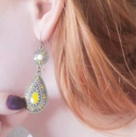 3 Pair Set Bohemian Tribal Tassel Dangle E… - Picture 6 of 7